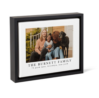 Personalized tabletop framed canvas