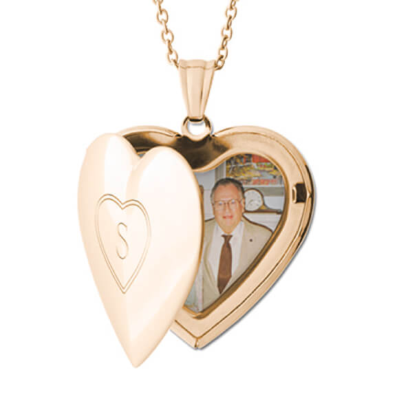 Personalized heart locket