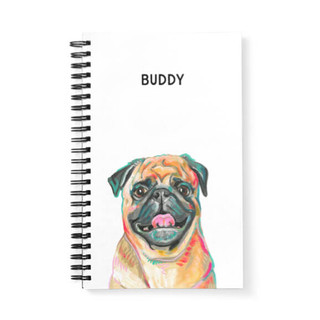 Pet Portrait dog notebook