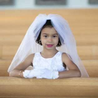 Girl at her First Communion