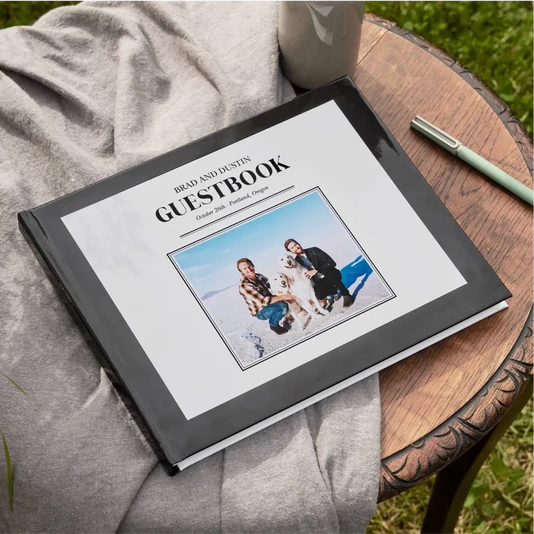 Guest Books Create a custom, display-worthy keepsake. Shop Wedding Guest Books