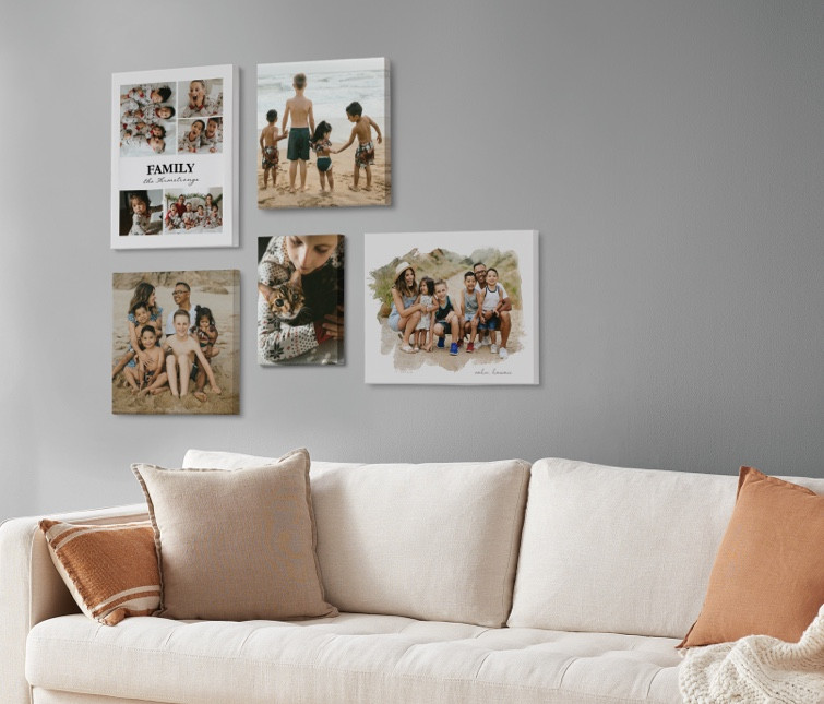 Use Shutterfly's free photo storage service to create personalized photo blankets