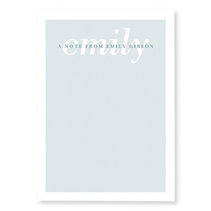 Simple Personalized Stationery for Women Elegant Note Card Set For