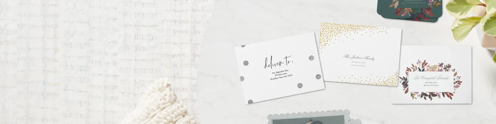 Wrap Around Wedding Address Labels, Envelope Addressing, RSVP Return  Address Label, Fold Over Address Stickers - Set of 20