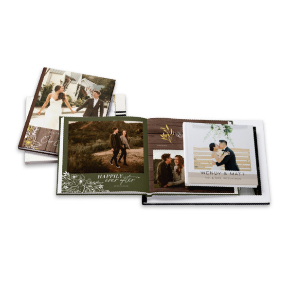 Monogram Wedding Photo Album, Personalized Photo Book, 5x7