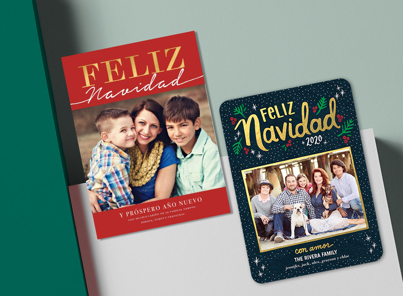 Celebrate the holidays with custom Tarjetas de Navidad that spread holiday cheer.