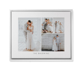 make your own custom wedding canvas prints with picture collages