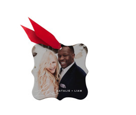 make your own customized photo ornaments with wedding photos