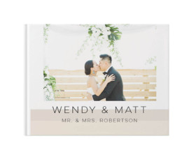 personalized wedding day photo books with custom wedding photos