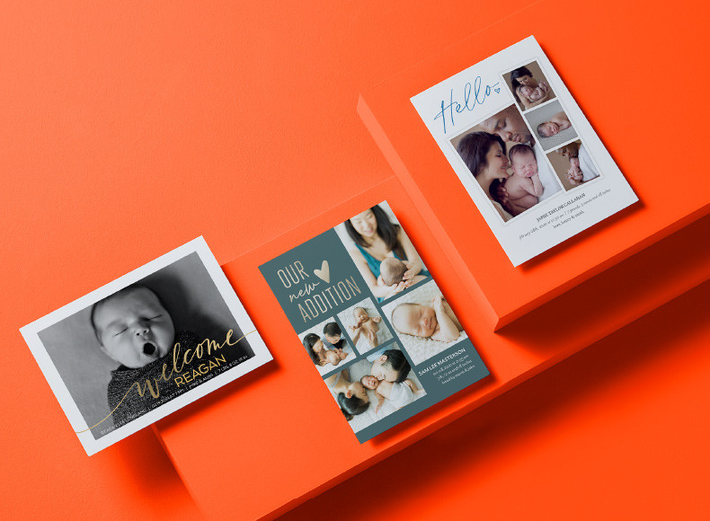 Shutterfly baby and birth announcements make sharing newborn photos fun.