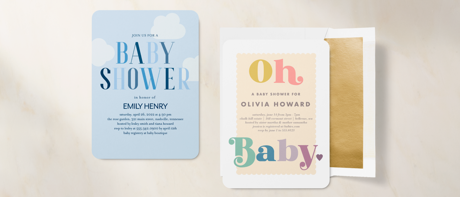 baby shower invitations