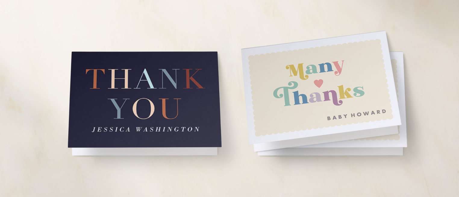 baby thank you cards