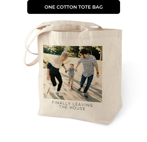 One Cotton Tote Bag