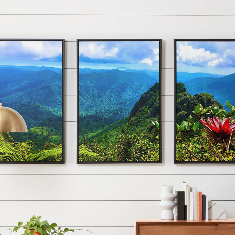  3 Panel Custom Canvas Prints with Your Photos, Hanging