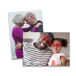 Valentine's Day art like heart prints and wall hangings are perfect Valentine's Day decorations.