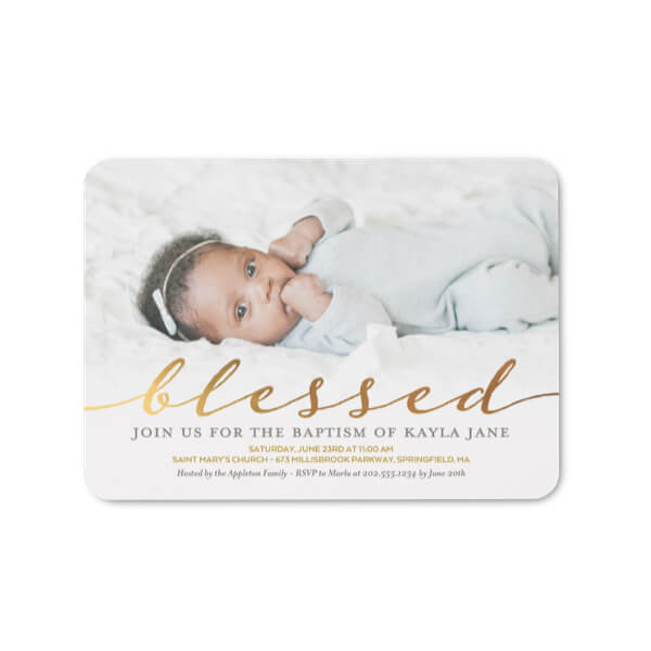 Simple Modern Elegant Cross Baby Baptism Mug