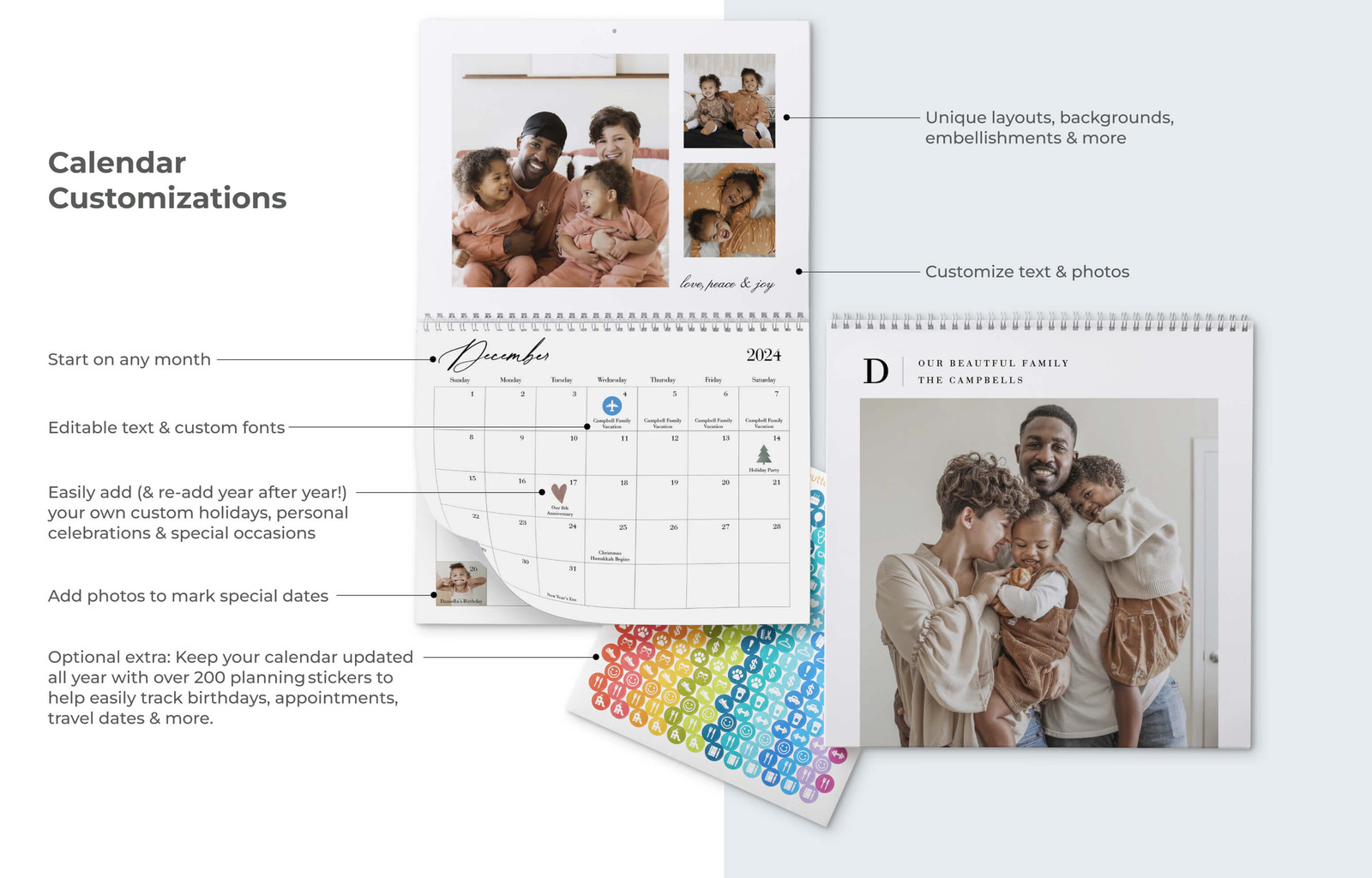 Upload Your Own Design Monthly Planner by Shutterfly