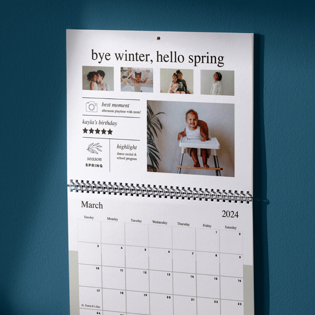 Photo Calendars, Desk, Easel & Wall Calendars