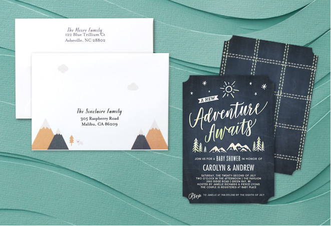 tiny prints save the date