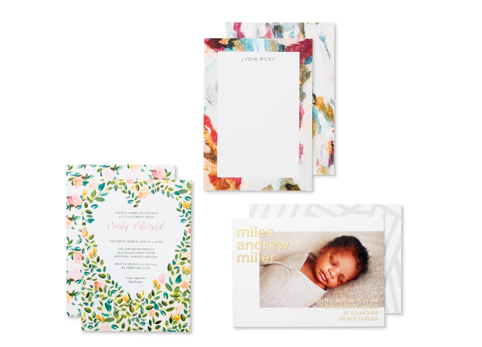 tiny prints save the date