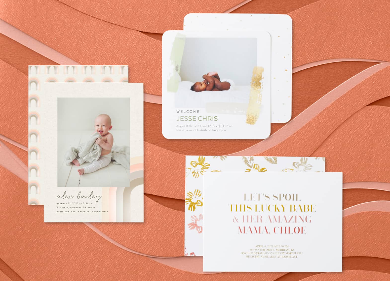 tiny prints save the date