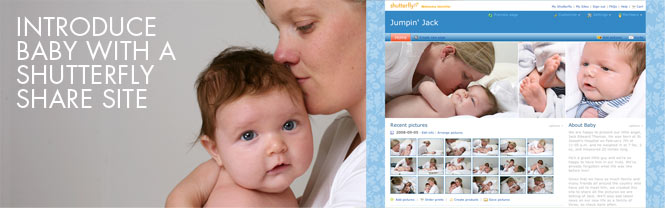 Introduce Baby With A Shutterfly Share Site
