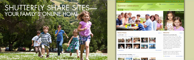 Shutterfly Share Sites - Your Family's Online Home